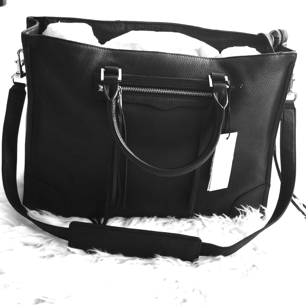 Rebecca Minkoff Classic Black Leather Satchel